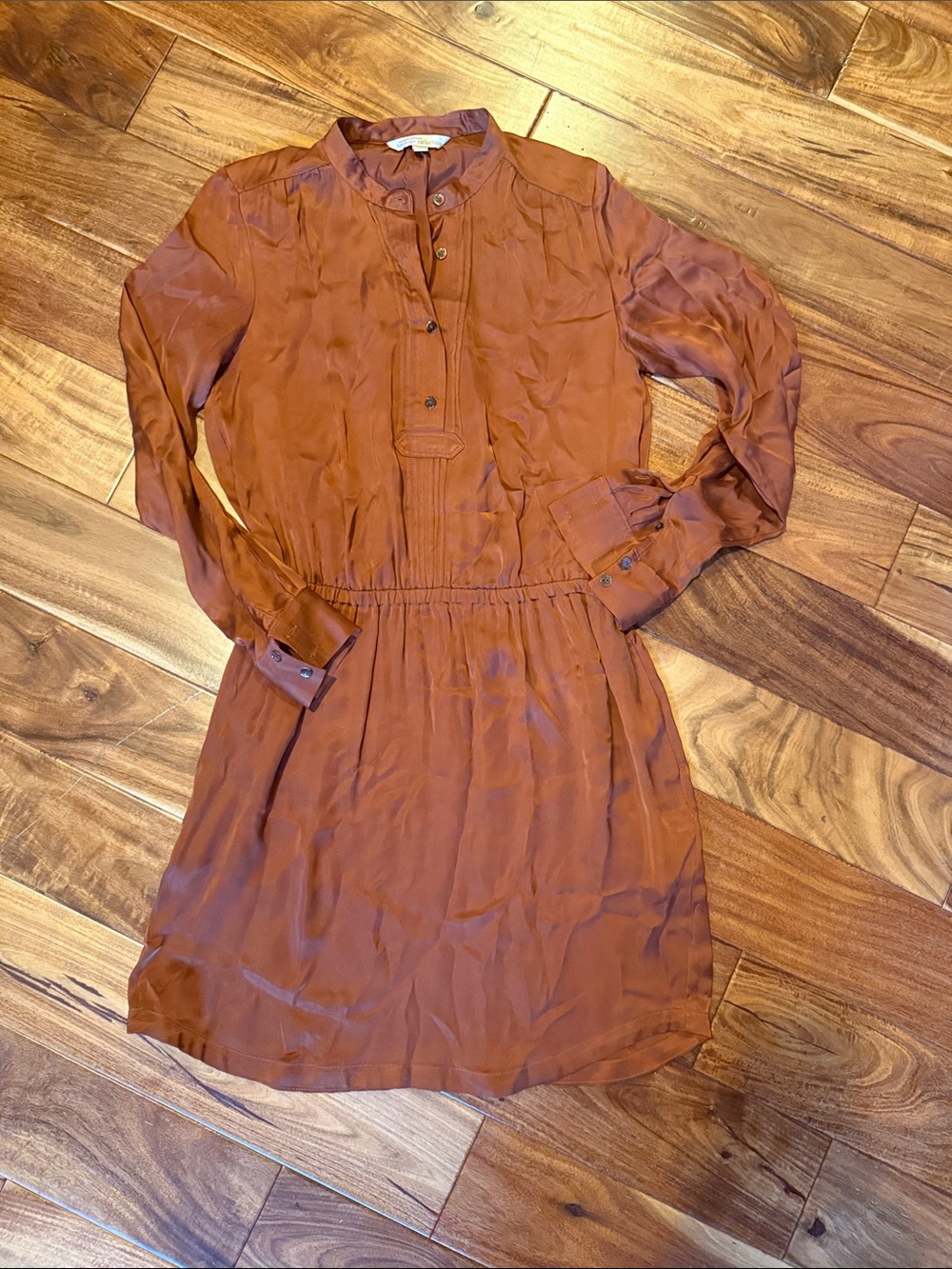 Banana Republic Heritage Collection, Rust Long-Sleeve Shirt Dress, Medium, EUC